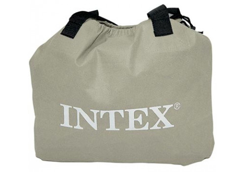 64418 Надувная кровать двуспальная с встроенным насосом Intex (152х203х56)