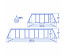 56671 Каркасный бассейн прямоугольный Bestway Rectangular Frame 4,88х2,44х1,22м